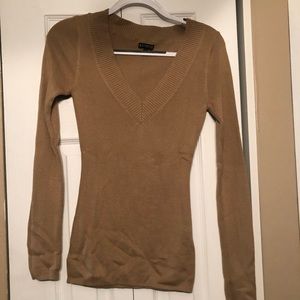 Express tan sweater top - size small